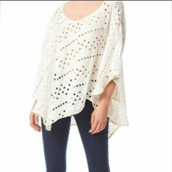 Free People Creak Dot to Dot Eyelet Blouse‎ - Picture 5 of 5